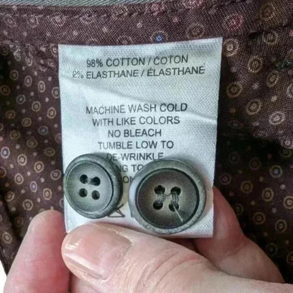 Westzeroone Akron Stretch Cotton Pants Grey Straight Leg Trousers Men's size 33 - Picture 7 of 8